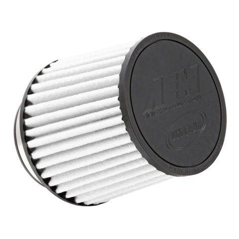 Air Filter Element - DryFlow - Clamp-On - Conical - 6 in Base - 5-1/8 in Top Diameter - 5-1/8 in Tall - 3 in Flange - Synthetic - White - Universal - Each