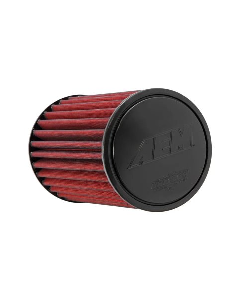 Air Filter Element - DryFlow - Clamp-On - Conical - 6 in Base - 5-1/8 in Top Diameter - 9-3/16 in Tall - 4 in Flange - Synthetic - Red - Universal - Each