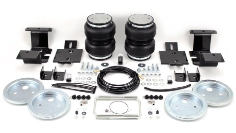 Air Spring Kit - Loadlifter Pro Series - Bags / Brackets / Lines - 5000 lb Capacity - Black Powder Coat Brackets - Rear - GM Fullsize Truck 2007-19 - Kit