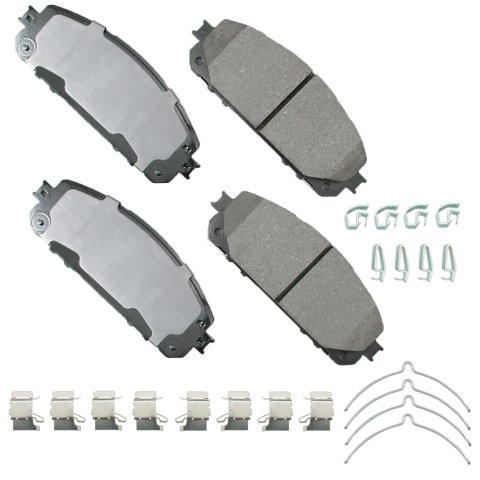 Brake Pads - ProAct Ultra-Premium - Front - Hardware Included - Jeep Cherokee 2014-19 - Set of 4
