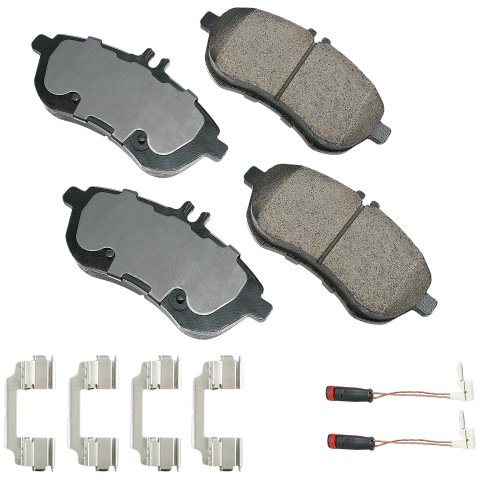 Brake Pads - Euro - Front - Mercedes-Benz C230 / C250 / C300 / SLK250 2008-15 - Set of 4