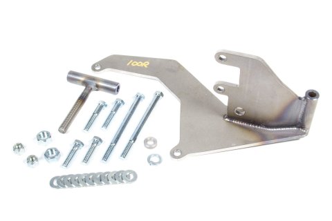 Air Conditioning Bracket - Street Rod - Passenger Side Mount - Steel - Natural - Sanden 508 Compressor - Short Water Pump - Small Block Chevy - Kit