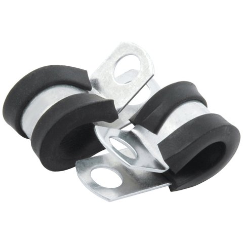 Line Clamp - Adel - 0.25 in ID - Rubber Lining - Aluminum - Set of 10