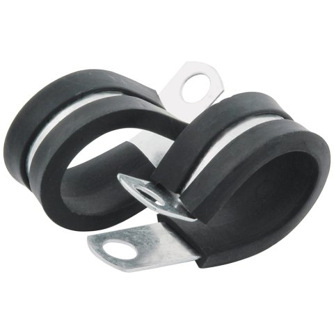 Line Clamp - Adel - 0.625 in ID - Rubber Lining - Aluminum - Set of 10
