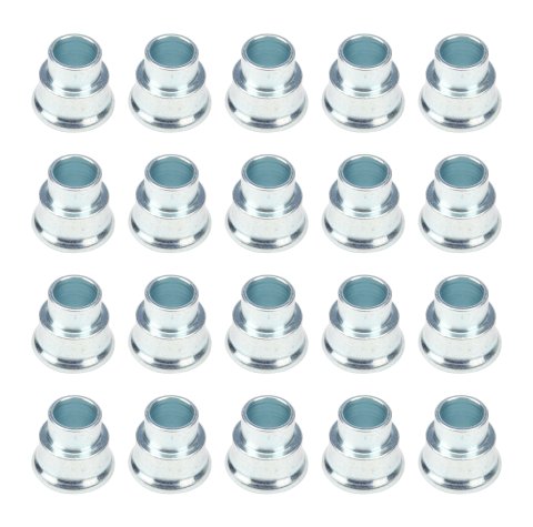 Reducer Spacer - 5/8 in OD to 1/2 in ID - 1/2 in Thick - Steel - Zinc Plated - Set of 20