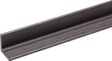 Angle Stock - 90 Degree - 2 in Wide - 2 in Tall - 0.125 in Thick - 12 ft Long - Steel - Natural - Each