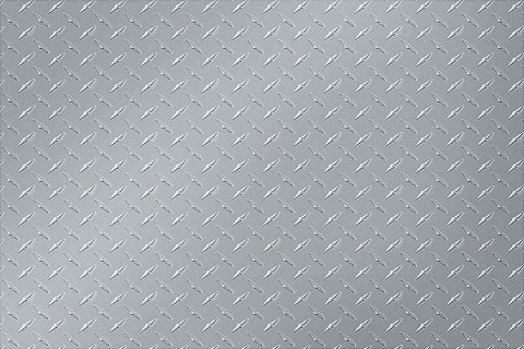 Sheet Aluminum - Diamond Plate - 4 x 8 ft - 0.063 in Thick - Aluminum - Natural - Each