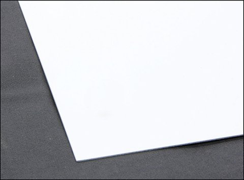 Steel Sheet - 4 x 10 ft - 24 Gauge - Steel - White Paint - Each