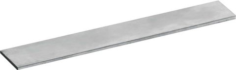 Flat Stock - 1 in Wide - 0.125 in Thick - 12 ft Long - Aluminum - Natural - Each