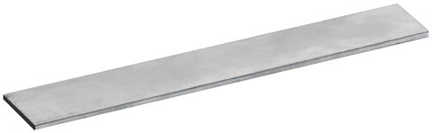Flat Stock - 1 in Wide - 0.125 in Thick - 16 ft Long - Aluminum - Natural - Each