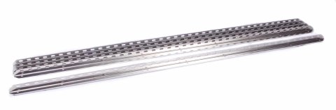 Aluminum Angle Stock - Roof Support - 90 Degree - 0.875 in Wide - 0.875 in Tall - 0.125 in Thick - 42 in Long - 0.25 in Slots - Aluminum - Natural - Set of 5