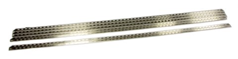 Aluminum Angle Stock - 90 Degree - 1 in Wide - 1 in Tall - 0.125 in Thick - 72 in Long - 0.375 in Slots - Aluminum - Natural - Set of 5