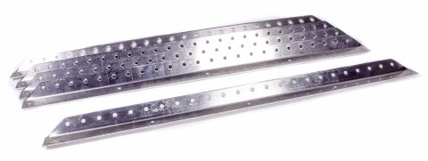 Angle Stock - 120 Degree - 1 in Wide - 1 in Tall - 0.125 in Thick - 26 in Long - 0.25 in Holes - Aluminum - Natural - Set of 5