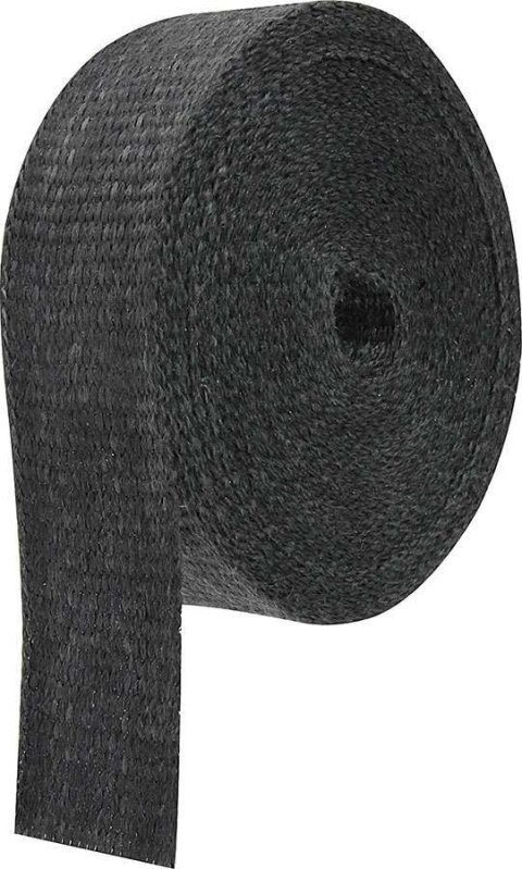 Exhaust Wrap - 2 in Wide - 50 ft Roll - Woven Fiberglass - Black - Each