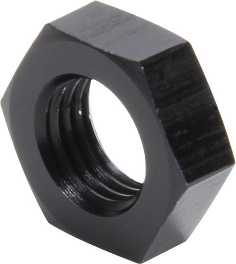 Bulkhead Fitting Nut - 4 AN - Aluminum - Black Anodized - Set of 10