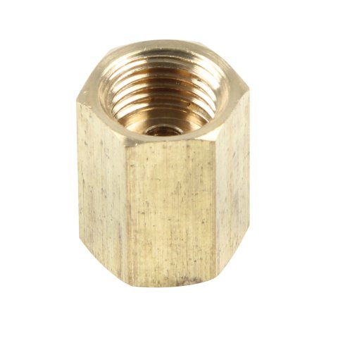 Fitting - Adapter - Straight - Dual 3/8-24 in Inverted Flare Female - Brass - Natural - 3/16 in Hardline - Set of 50
