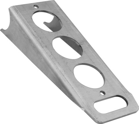 Steering Column Bracket - Weld-On - 8 in Long - Steel - Natural - Set of 5