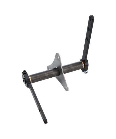 Pedal Assembly - Throttle Shaft - Hardware Included - Aluminum / Steel - Natural / Black Anodized - Each