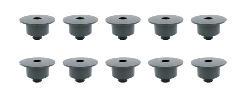 Spring Cup - Upper - Oversize - 5-1/2 in OD Spring - Steel - Black Powder Coat - Universal - Set of 10