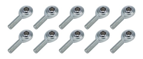 Rod End - Standard Series - Spherical - 1/2 in Bore - 1/2-20 in Right Hand Male Thread - Steel - Zinc Oxide - Set of 10