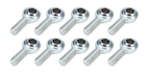 Rod End - Standard Series - Spherical - 5/8 in Bore - 5/8-18 in Left Hand Male Thread - Steel - Zinc Oxide - Set of 10