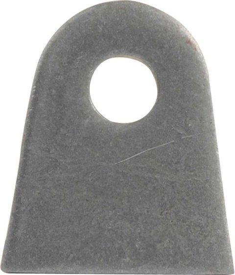 Chassis Tab - Flat - 3/8 in Mounting Hole - 1/4 in Thick - Steel - Natural - Set of 25