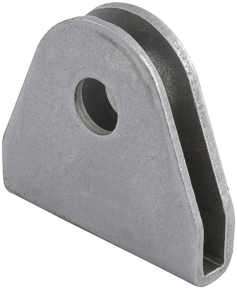 Seat Belt Tab - Double Shear - 1/2 in Seat Belt Mounting Hole - Steel - Natural - Set of 10