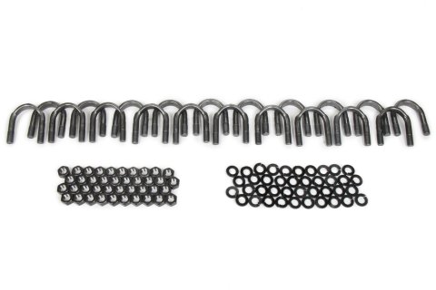 Universal Joint U-Bolt - Nuts / Washers Included - Steel - Natural - 1310 Series Yoke - Set of 10