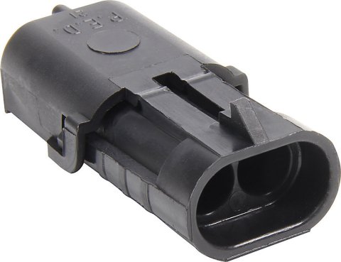 Weather Pack Housing - Male - 2 Pin - 12V - 20 amps - Plastic - Black - Set of 10