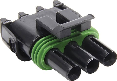 Weather Pack Housing - Female - Seals Included - 3 Pin - 12V - 20 amps - Plastic - Black - Set of 10