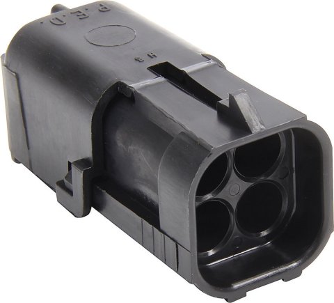 Weather Pack Housing - Square - Male - 4 Pin - 12V - 20 amps - Plastic - Black - Set of 10