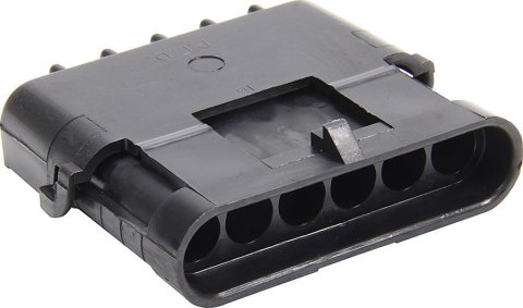 Weather Pack Housing - Male - 6 Pin - 12V - 20 amps - Plastic - Black - Set of 10
