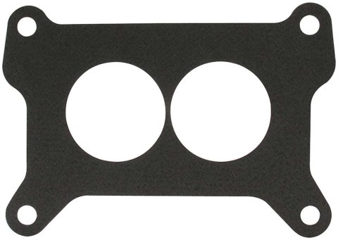 Carburetor Base Plate Gasket - 2-Barrel - 2 Hole - 0.063 in Thick - Composite - Holley - Set of 10
