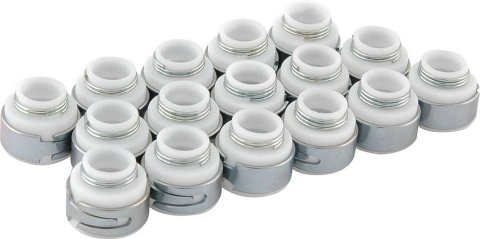 Valve Stem Seal - Positive Stop - 3/8 in Valve Stem - 0.620 in OD - 0.531 in Guide OD - PTFE - Set of 100