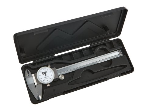Dial Calipers - 0.001 to 6.000 in Range - Case - Stainless - Each