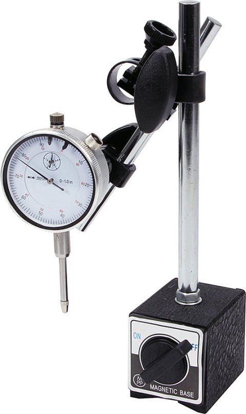 Dial Indicator Kit - 1 in Travel - 0.001 Increments - Magnetic Base - Kit