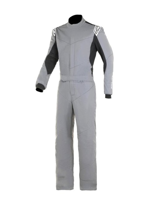 Driving Suit - Vapor - 1-Piece - SFI 3.2A/5 - Triple Layer - Aramid - Gray / Black - Size 50 - Small / Medium - Each