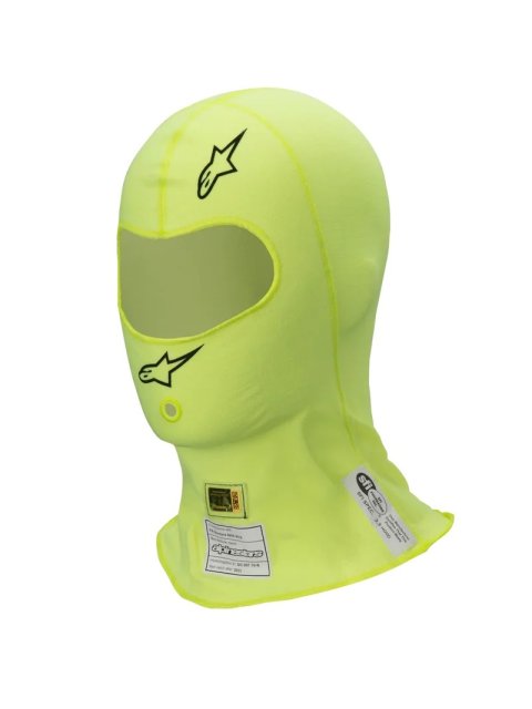 Head Sock - ZX Balaclava Evo V2 - Single Eyeport - SFI 3.3 - FIA Approved - Single Layer - Lenzing FR - Fluorescent Yellow - One Size Fits All - Each