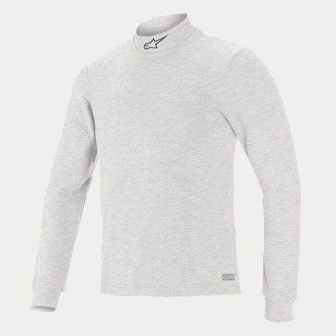 Underwear Top - Race V3 - FIA Approved - Long Sleeve - High Collar - Lenzing FR - White - 2X-Large - Each