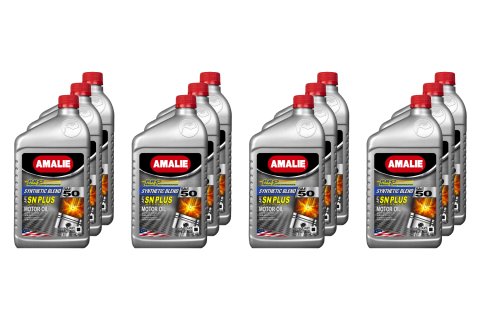 Motor Oil - Pro High Performance - 50W - Semi-Synthetic - 1 qt Bottle - Set of 12