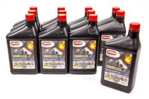 Motor Oil - Pro High Performance - 5W20 - Semi-Synthetic - 1 qt Bottle - Set of 12