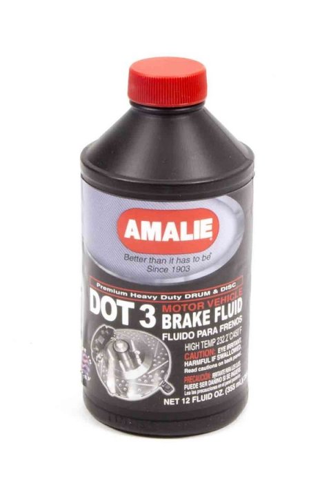 Brake Fluid - DOT 3 - Glycol - 12 oz Bottle - Each