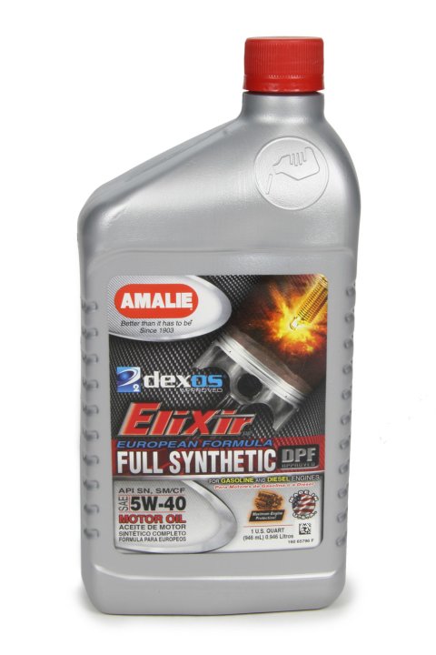 Motor Oil - Elixir - 5W40 - Dexos2 - Synthetic - 1 qt Bottle - Each