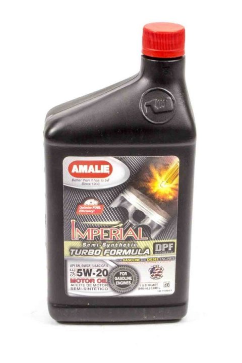 Motor Oil - Imperial Turbo - 5W20 - Semi-Synthetic - 1 qt Bottle - Each