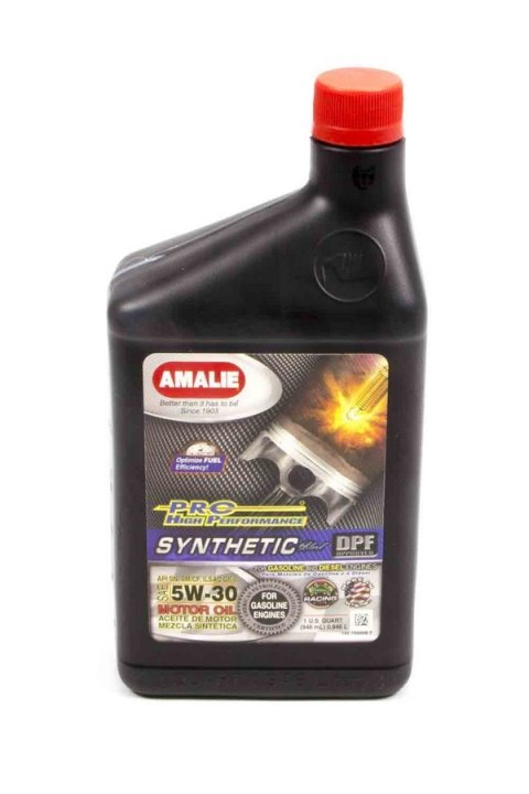 Motor Oil - Pro High Performance - 5W30 - Semi-Synthetic - 1 qt Bottle - Each