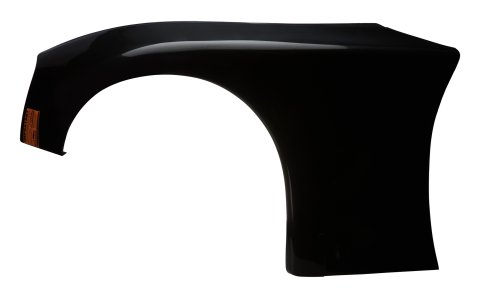 Fender - Passenger Side - ABC - Fiberglass - Black - Each