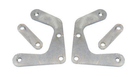 Brake Caliper Bracket - Front - Bolt-On - Hybrid Rotor - Steel - Natural - Pair