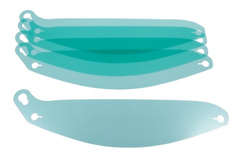 Helmet Shield Tear Off - 10 mm Thick - Plastic - Clear - Arai GP-6 Helmet - Set of 5