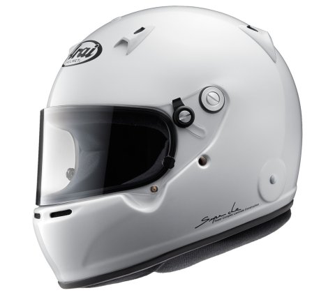Helmet - GP-5W - Closed Face - Snell SA2020 - FIA Approved - Head and Neck Support Ready - White - Small - Each