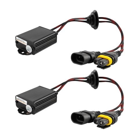LED Light Wire Harness - All in One Decoder - CANbus / PWM Systems - 9005 / 9006 / 9012 / H10 Bulbs - Pair